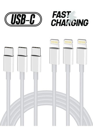 USB C to Lightning Cable 3PACK 2M Fast Charger Cable, iPhone Charger Cord Compatible with iPhone 14/13/12/11 Pro Max/XS MAX/XR/XS/X/8/7/Plus - pzsku/ZAFA7D4F001CB89815CE7Z/45/_/1738266647/184f7681-e73d-43e6-9317-67cb899e18d1