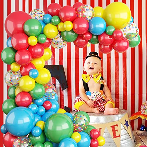Lazybeee Rainbow Balloon Garland Arch Kit | 97 Pcs Red Yellow Blue Green Confetti Latex Balloons for Wedding Birthday Graduation Anniversary Bachelorette Party Background Decorations - Image 5