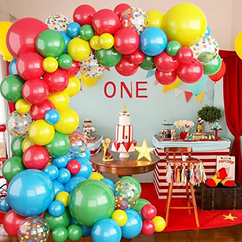 Lazybeee Rainbow Balloon Garland Arch Kit | 97 Pcs Red Yellow Blue Green Confetti Latex Balloons for Wedding Birthday Graduation Anniversary Bachelorette Party Background Decorations - Image 4