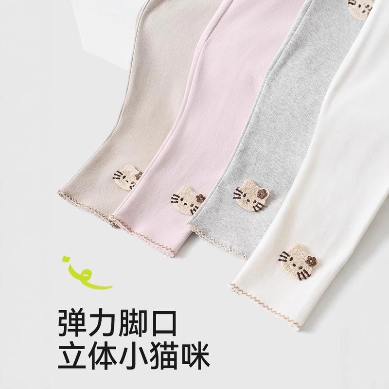 Girls Leggings New Girls Baby Pants New Outer Wear Children'S Cropped Pants - Image 4