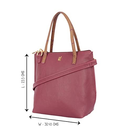 Baggit GG Women's Tote Handbag - Small (Red) - Image 3