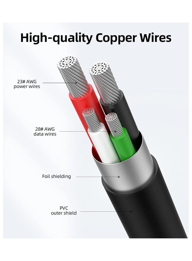 Lynacz Original Original 45W Type C to C 1M Fast Charging USB C Cable High-Speed & Data Transfer Compatible with Samsung S25/S25+/S24/S24+/S23/S23+/S22/5G/Ultra/Plus/Fe/Edge/S- Type-C Cord, Black - Image 2