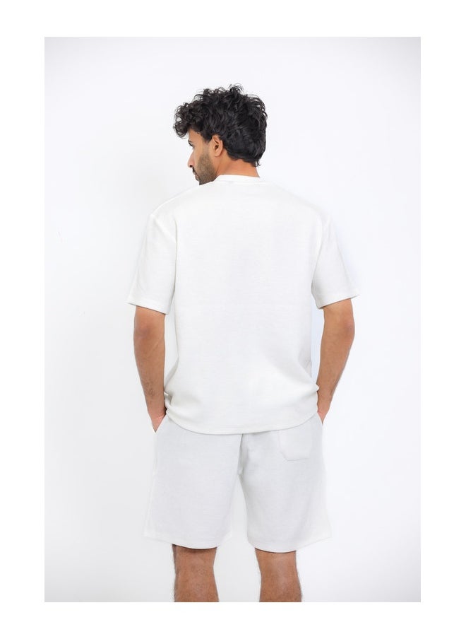 WHITE RABBIT Printed White Cotton Men Pajama  - Image 5
