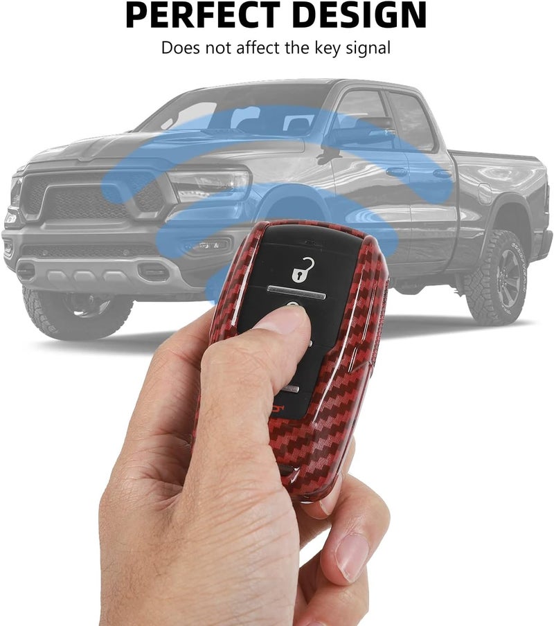 RAZPOY Key Fob Cover Compatible with for 2018-2023 Dodge RAM 1500 2500 3500 - Image 5