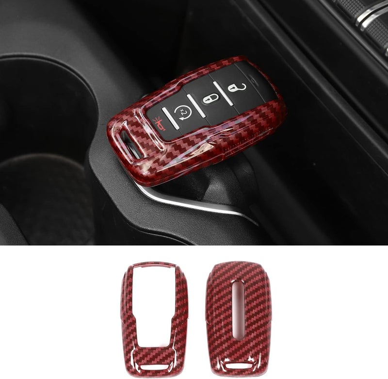 RAZPOY Key Fob Cover Compatible with for 2018-2023 Dodge RAM 1500 2500 3500 - Image 1