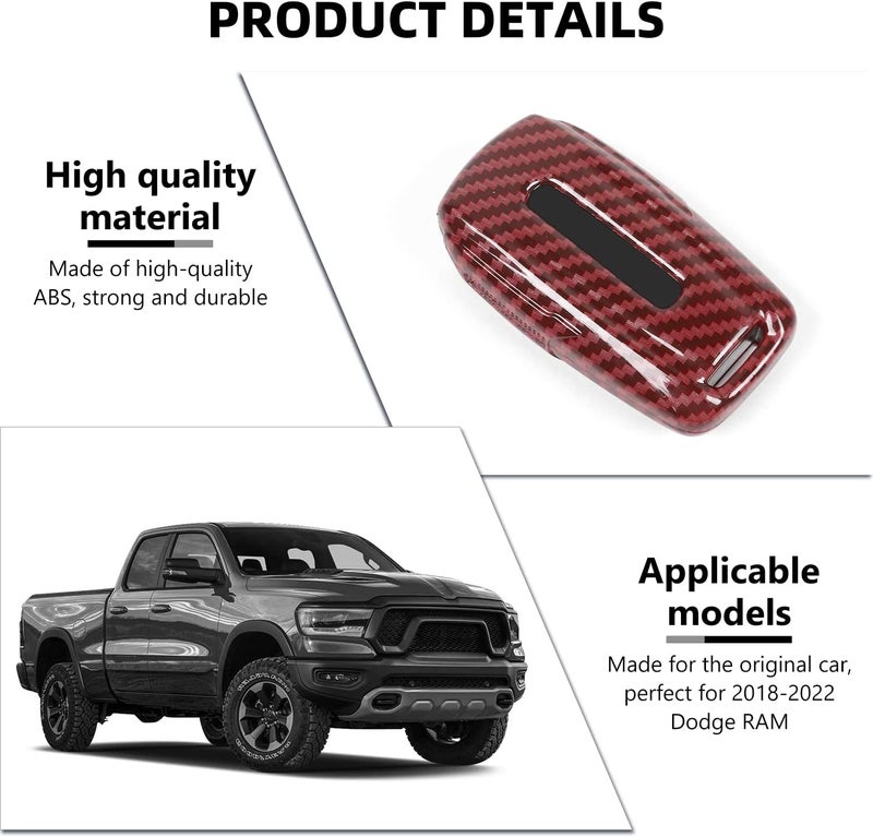 RAZPOY Key Fob Cover Compatible with for 2018-2023 Dodge RAM 1500 2500 3500 - Image 3