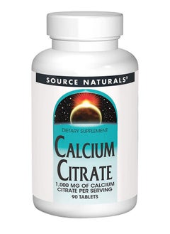 Source Naturals Calcium Citrate 90 Tablets 1000 mg 