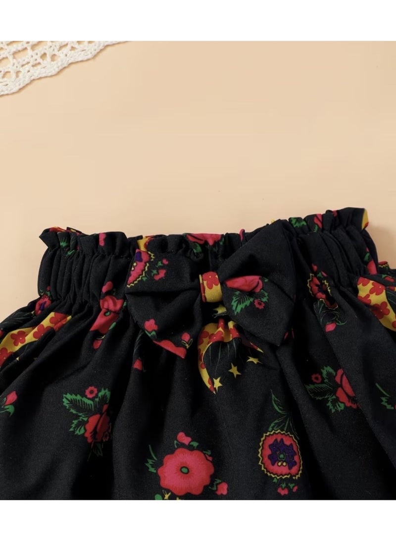 طقم بناتي لرمضان مع عصابة رأس متطابقة - Image 3