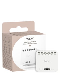 Aqara Aqara Dual Relay Module T2 with Matter Requires Aqara Zigbee 3.0 HUB Dry Contact Mode for Garage Doors and Boilers  - Image 1
