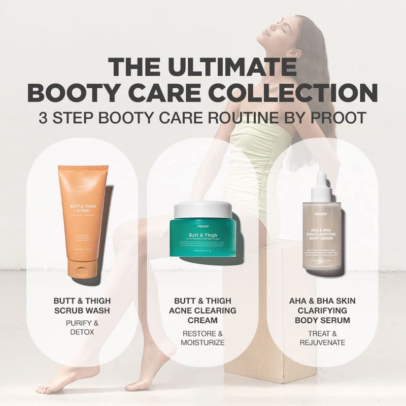Proot Butt Scrub Wash | Booty Scrub Body Exfoliator for Acne, Ingrown Hair, Bikini & Razor Bump | Exfoliating Butt Scrub for All Skin Type | Butt Scrub Wash for Body Acne and Razor Bump | Butt Acne Scrub - Image 3