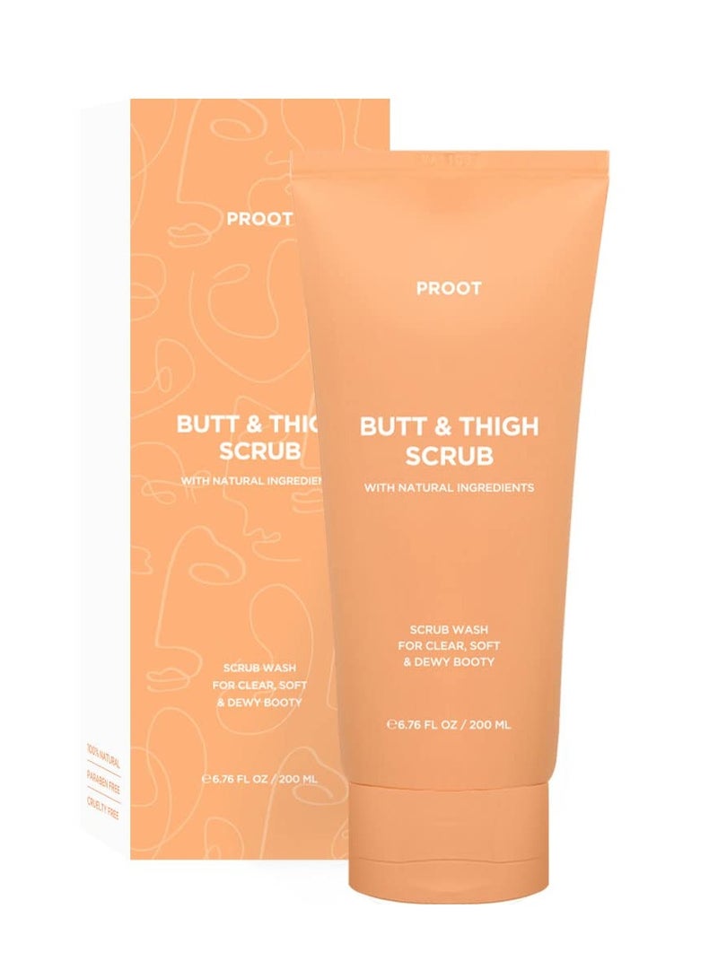 Proot Butt Scrub Wash | Booty Scrub Body Exfoliator for Acne, Ingrown Hair, Bikini & Razor Bump | Exfoliating Butt Scrub for All Skin Type | Butt Scrub Wash for Body Acne and Razor Bump | Butt Acne Scrub - Image 1