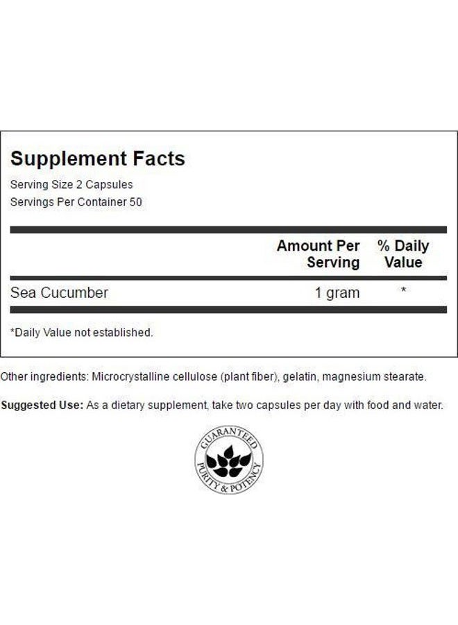 SWANSON Sea Cucumber - Natural Supplement Promoting Joint Health & Mobility Support - Supports Cartilage Protection & Connective Tissue Health - (100 Capsules, 500mg Each) - Image 2