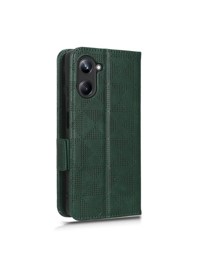 S-TOP Case For Realme 10 Pro Symmetrical Triangle Leather Phone Case - Image 3