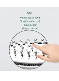 KASTWAVE Electric hair growth comb, Scalp Oil Applicator Electric Scalp Applicator Comb Scalp Massage Hair Growth Portable Handheld Vibrating Massager Comb for Head Stress Relax Daily Hair Care  - Image 2