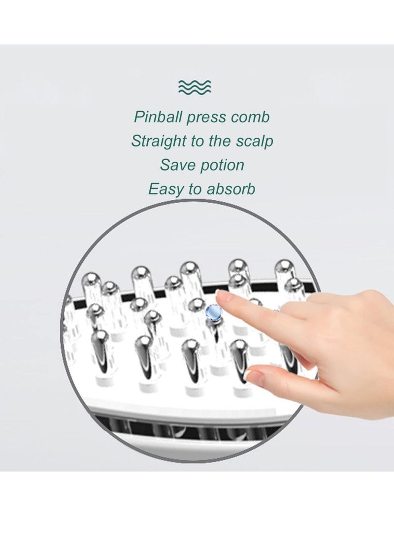 KASTWAVE Electric hair growth comb, Scalp Oil Applicator Electric Scalp Applicator Comb Scalp Massage Hair Growth Portable Handheld Vibrating Massager Comb for Head Stress Relax Daily Hair Care - Image 2