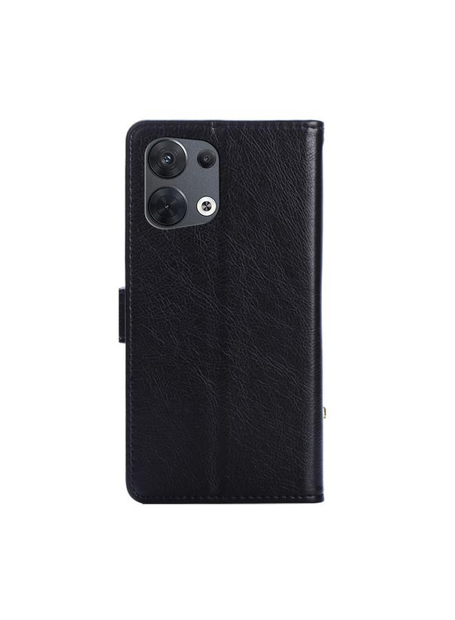 S-TOP Case For OPPO Reno8 5G Zipper Bag PU + TPU Horizontal Flip Leather Phone Case - Image 3
