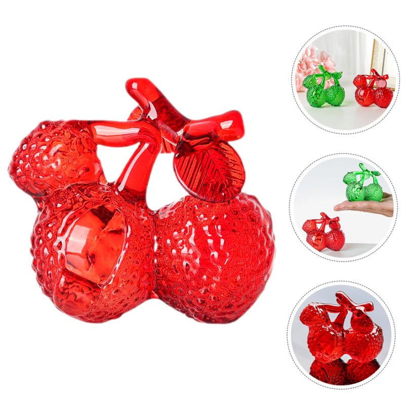 Realistic Crystal Fruit Models For Home Decor Tabletop Photography Prop - Image 5
