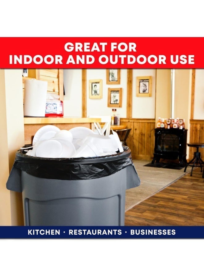 moon-life1 50 large black garbage bags, each with a capacity of 50 gallons, packaged in 50 bags per pack. These garbage bags measure 70 cm × 90 cm and are perfect for use in offices, outdoor areas, gardens, and commercial settings. Additionally, they can be used as an inner liner for trash bins. - Image 5