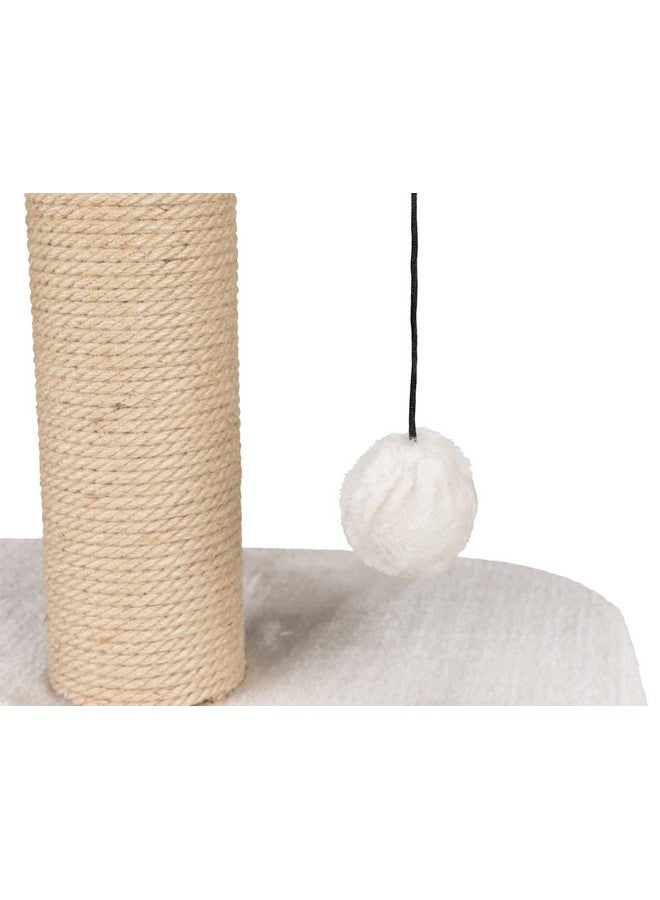 Trixie Mica 18In Cat Tree For Kittens, Jute Scratching Post, Padded Platform, Dangling Cat Toy, Greige - Image 4