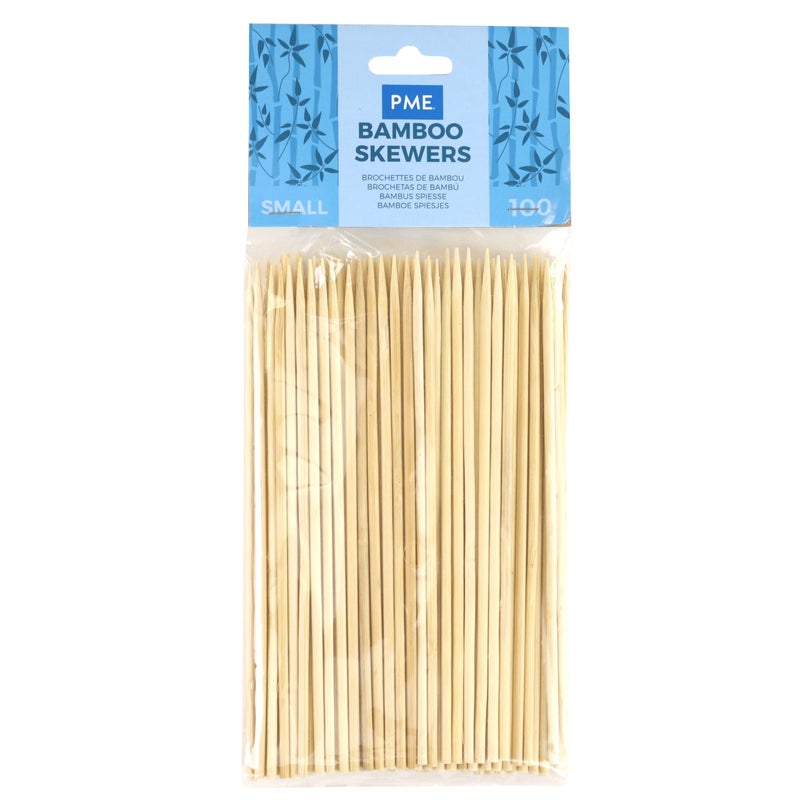 PME LSK176 Small Bamboo Skewers Pack of 100 6inches Beige