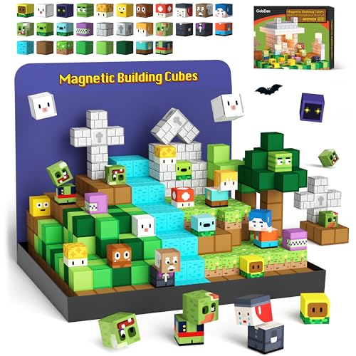 GobiDex Magnetic Blocks Kids Toys for Boys Girls 3 Build MagWonder World with Zomblock Magnets Cubes Upgraded STEM GameBased Building Sensory Gift for Birthday - Image 1