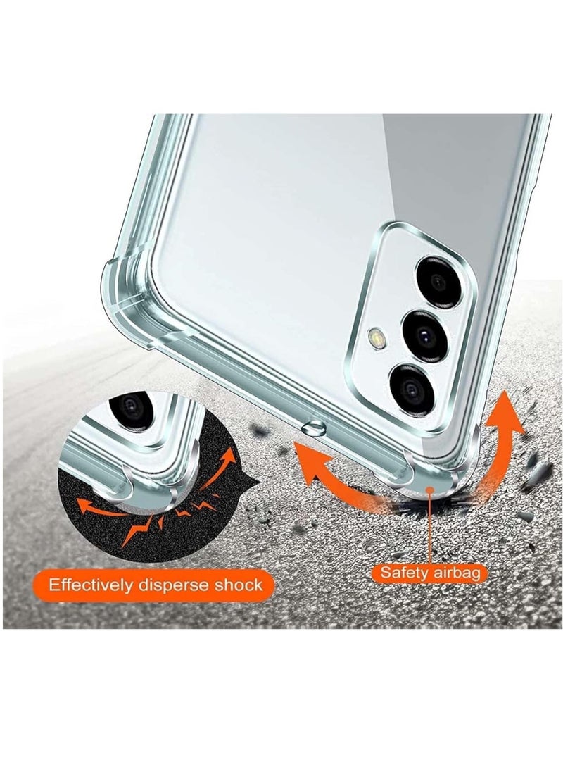 Generic Back Cover Clear Case Transparent For Samsung Galaxy A15 Soft Flexible Tpu Shockproof Camera Bump and Military Grade Drop Protection  - Image 4