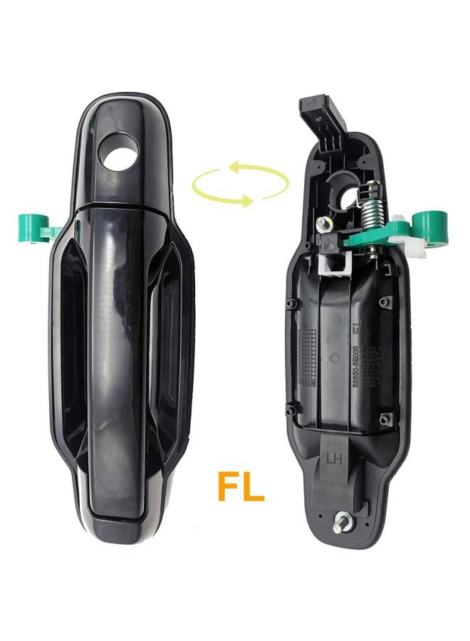 Cheriezing 82650-3E010 Exterior Door Handles Compatible with 2003-2009 Sorento Front Rear Left and Right Side Set of 4 - Image 3