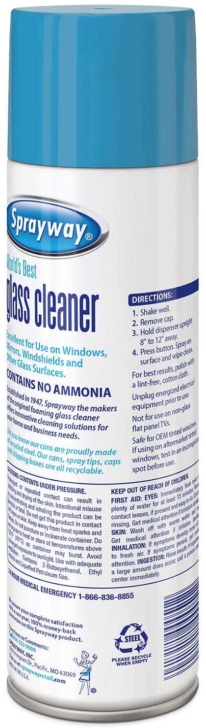 Sprayway 443331 Ammonia Free Glass Cleaner, 19 Oz. (4-Pack) (Packaging May Vary) (4 Case) - Image 3