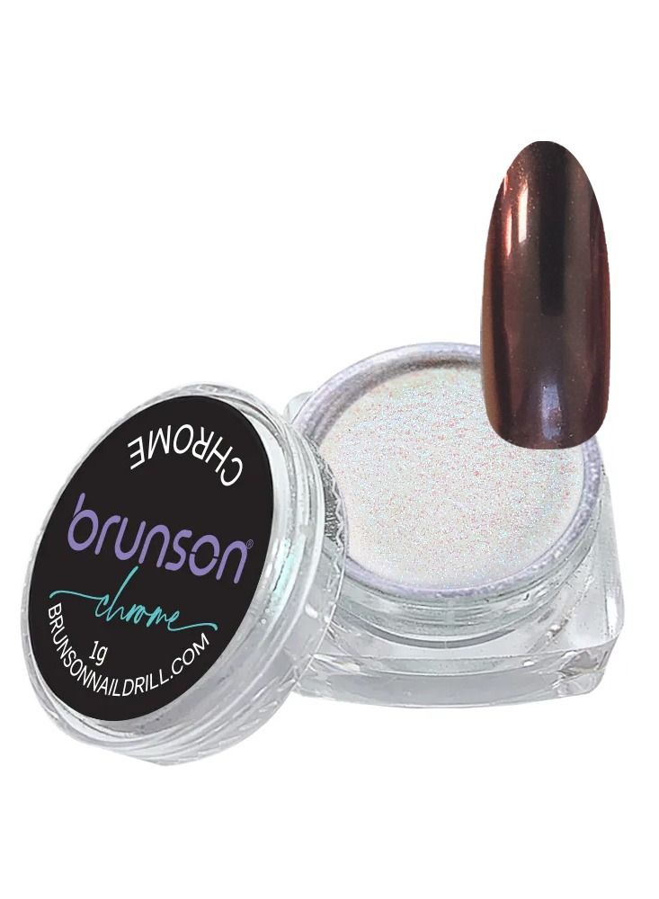brunson Chrome Nail Powder Mirror Nail Powder, Metallic Nail Powder Holographic Mirror Effect Nail Art Decoration Manicure Pigment GH371s