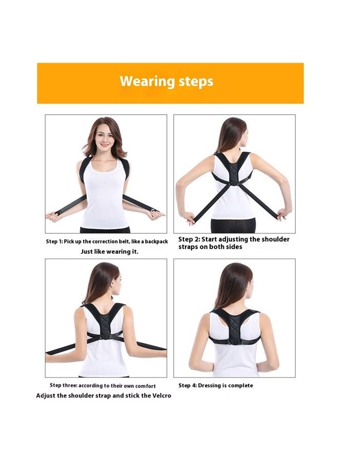 Generic Posture Corrector Back Brace Support Shoulder Strap L,Universal Fit Breathable Comfortable  - Image 3