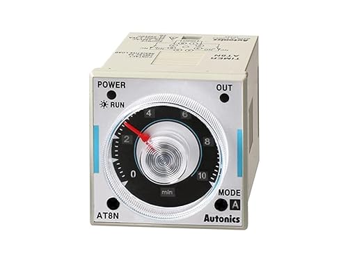 AUTONICS AT8N 100-240 VAC / 24-240 VDC, 48 X 48 MM, 50/60 HZ, 8 PIN Plug Type, ATN Series, DPDT TIME Limit OR SPDT, Multi TIME Range, Multi-Function Timer, Universal Voltage - Image 1