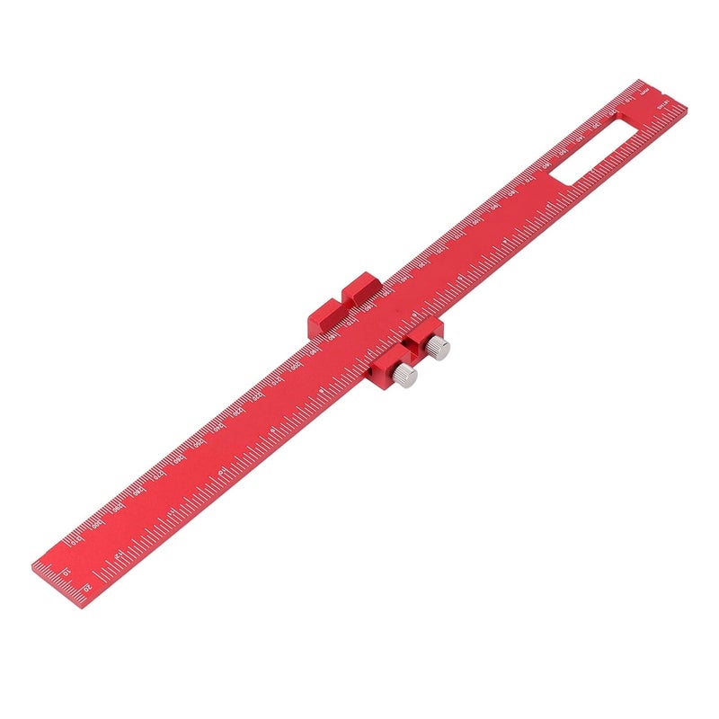 12 Inch Aluminum Alloy Sliding Square Ruler Metric Inch Scale for Woodworking Carpenter Engineer DIY - Image 3
