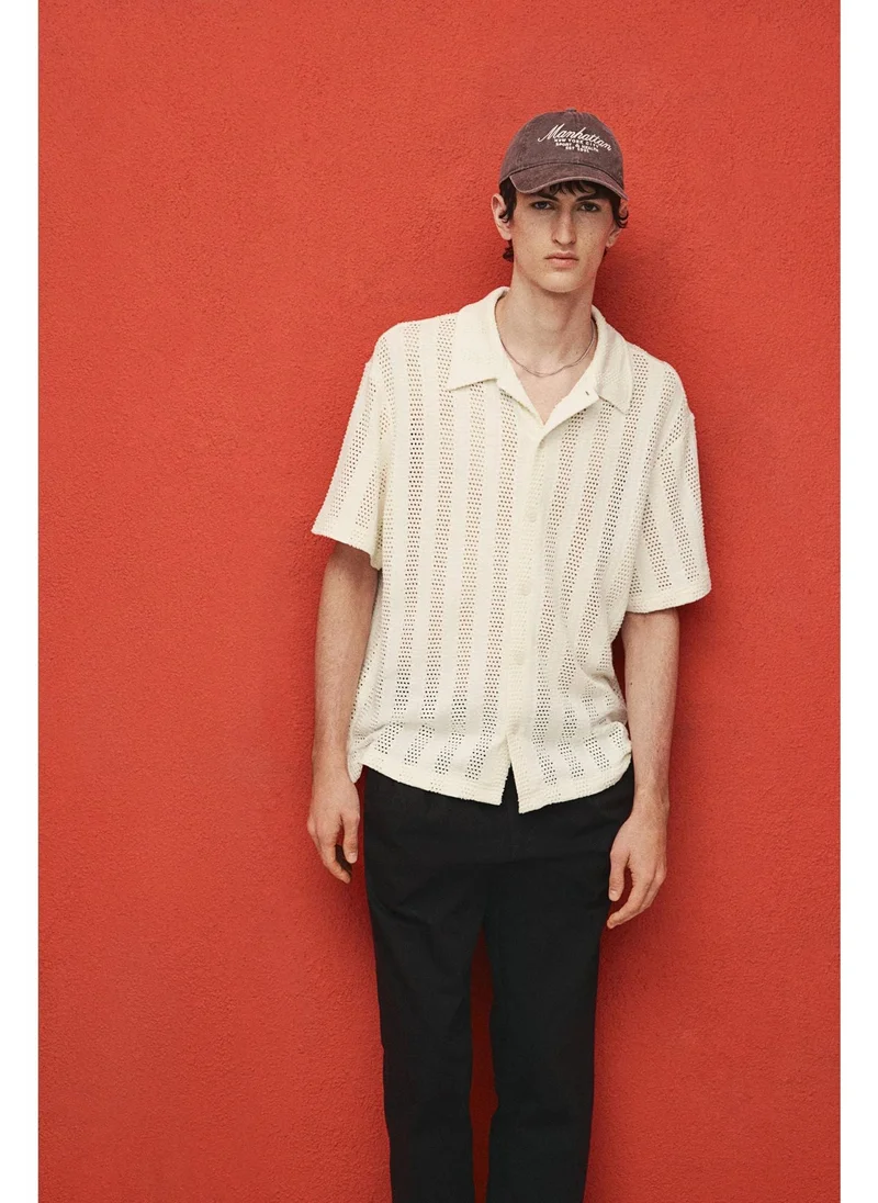 H&M Regular Fit Jacquard-knit shirt