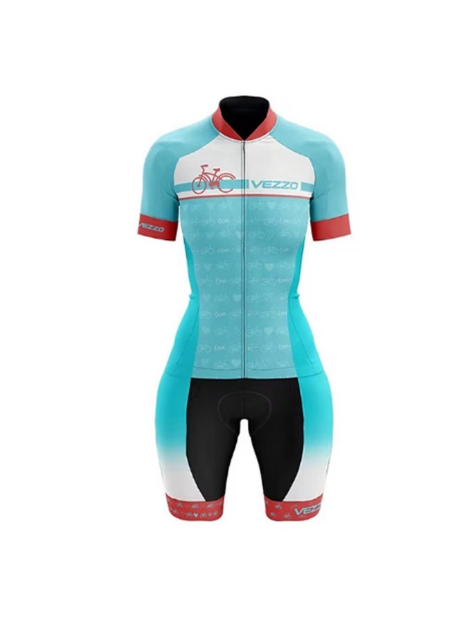 KUYING GR New Summer Outdoor Sunscreen Moisture Absorption Quick Drying Bicycle Women's Cycling Clothing Set  - Image 1