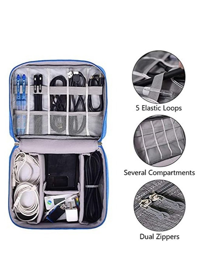 Portable Digital Storage Bag Waterproof Blue  - Image 4