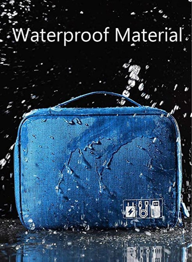 Portable Digital Storage Bag Waterproof Blue  - Image 3