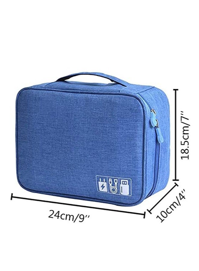 Portable Digital Storage Bag Waterproof Blue  - Image 2
