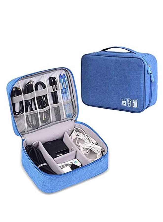 Portable Digital Storage Bag Waterproof Blue  - Image 1