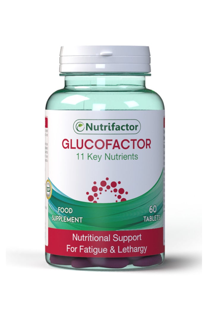 Nutrifactor Glucofactor - With Garlic Extract Formulated to Support Healthy Metabolism and Pancreatic Function - Diabetic Support Formula, Blood Sugar Support for a Healthy Life (60 Tablets) - Image 1