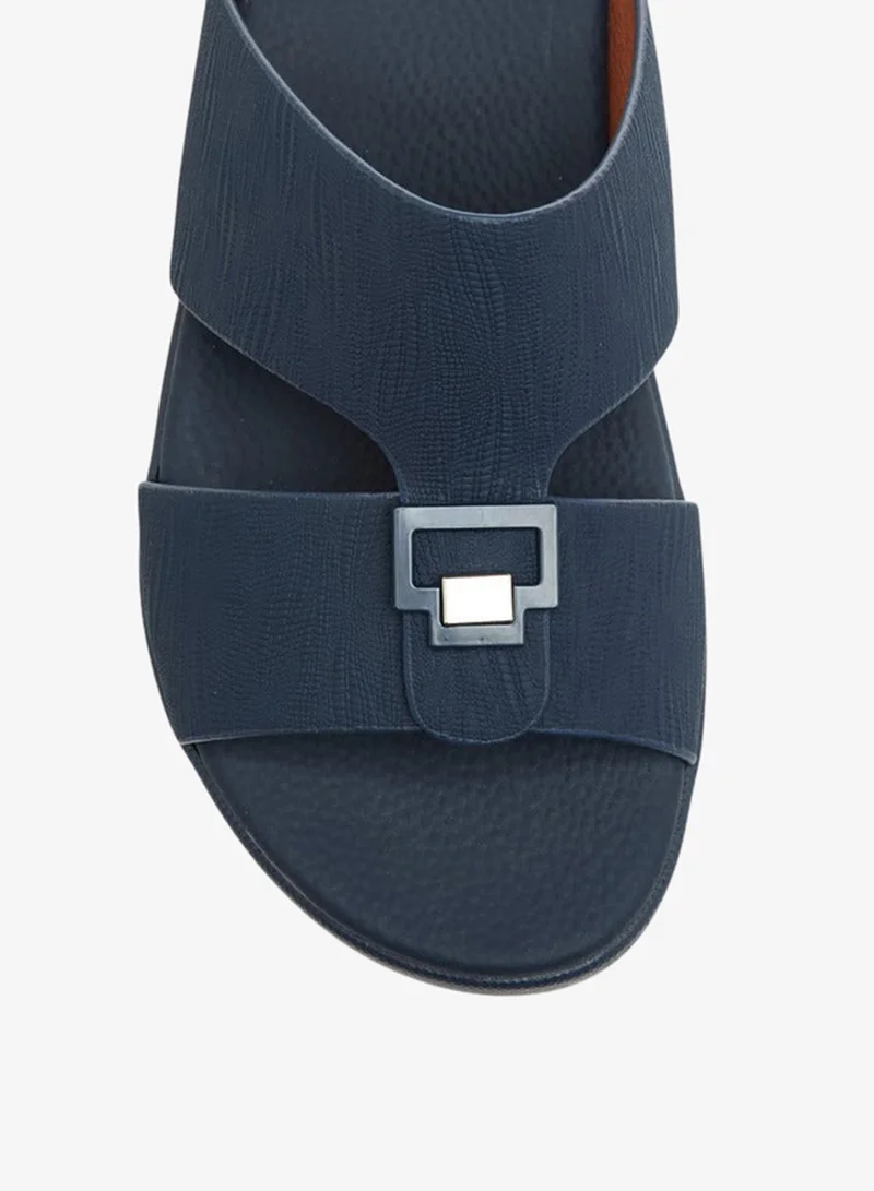 LBL by Shoexpress NAVY Metal Accent Slip-On Arabic Sandals Ramadan Collection for Men | Best Price UAE