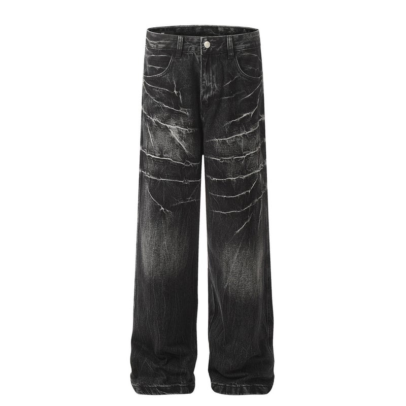 Unisex Classic Denim Jeans Loose Fit Daily Outdoor Wear - Image 1