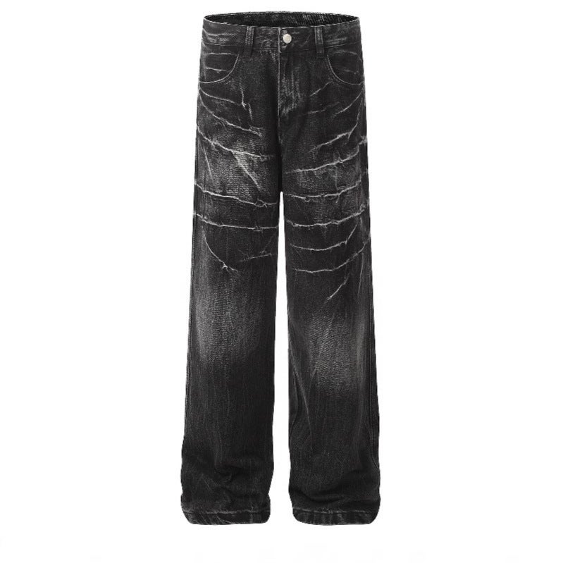 Unisex Classic Denim Jeans Loose Fit Daily Outdoor Wear - Image 5