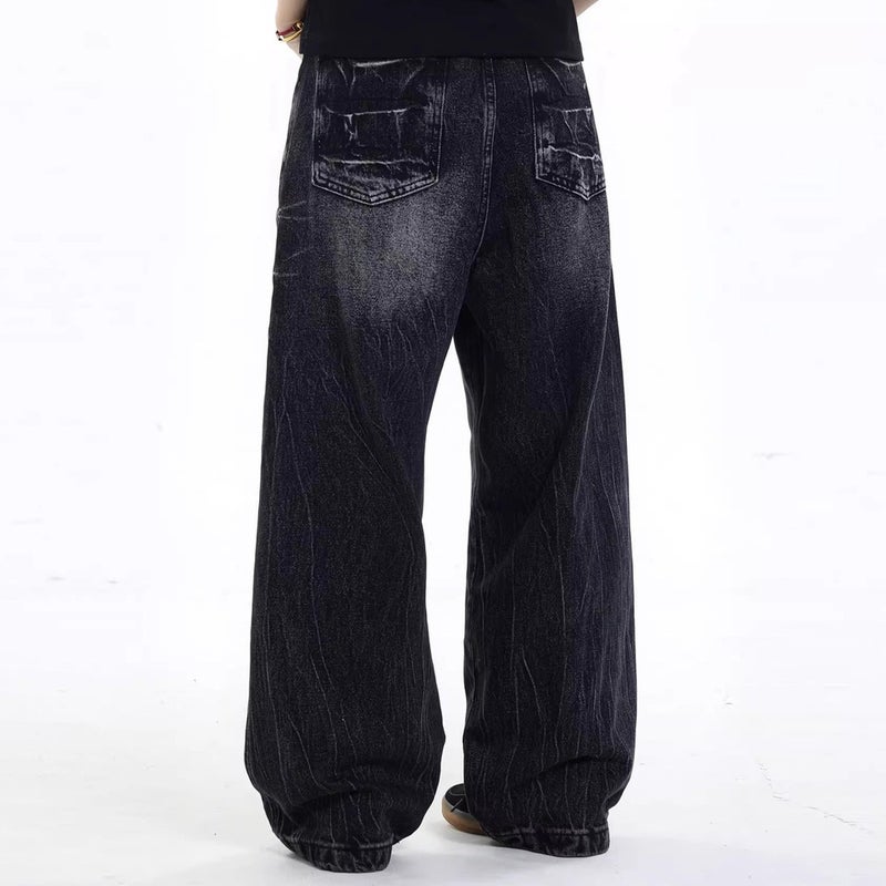 Unisex Classic Denim Jeans Loose Fit Daily Outdoor Wear - Image 4