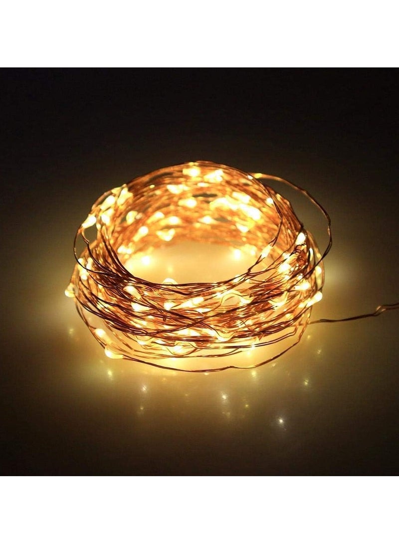 Generic LED Solar Panel Outdoor String Lights 8 Modes 3V (Patio-Garden-Gate-Yard-Wedding) (20m)  - Image 2