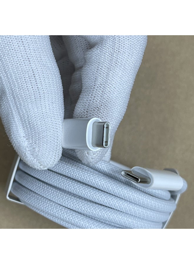 For Apple 16 Data Line 240w Braided 2 M Pd Data Line Mac Fast Charging Line USB-C240w Charging Line-Color:Full 240w-original Line Rear Group  - Image 2