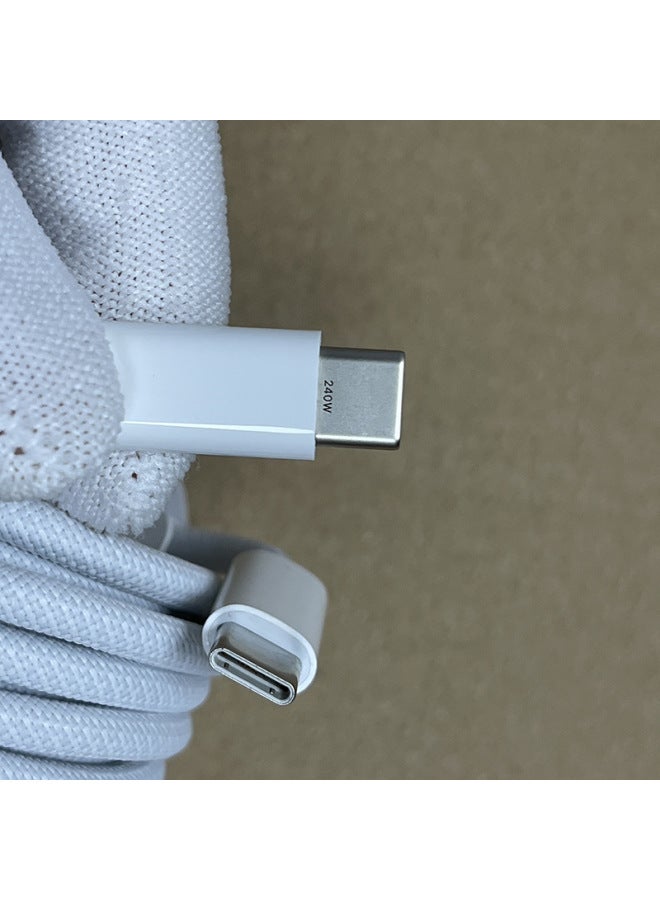 For Apple 16 Data Line 240w Braided 2 M Pd Data Line Mac Fast Charging Line USB-C240w Charging Line-Color:Full 240w-original Line Rear Group  - Image 3