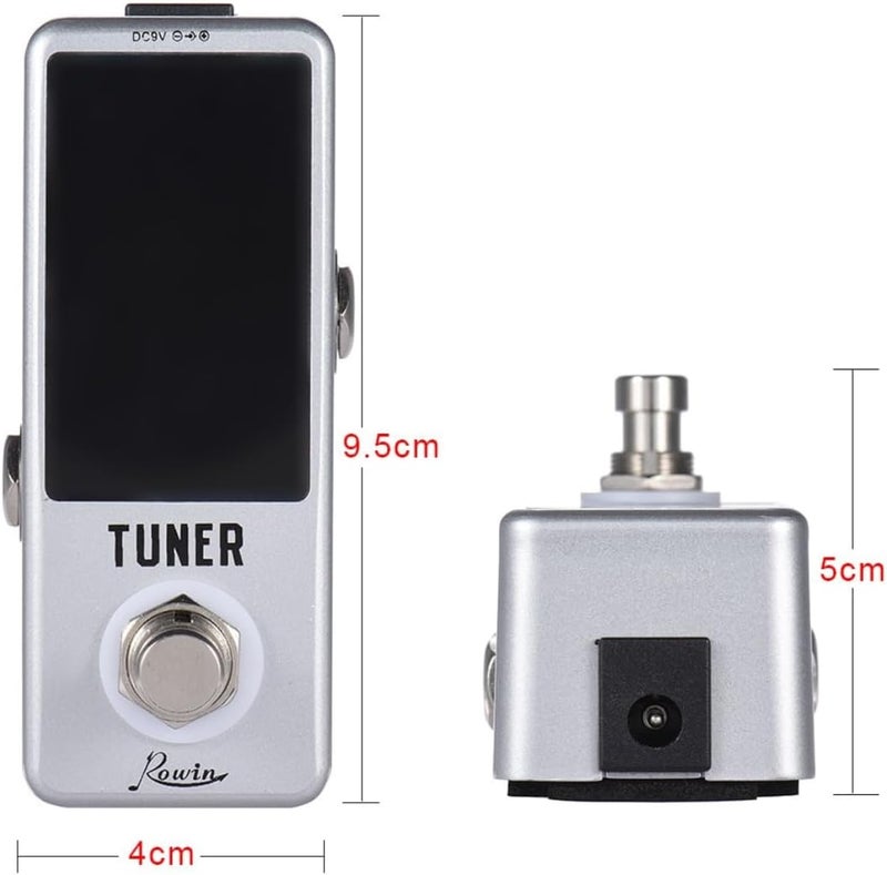 Rowin High Precision Guitar Chromatic Tuner Pedal Ture Bypass - Image 2