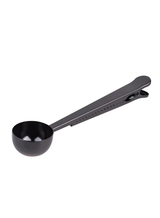 2 في 1 الفولاذ المقاوم للصدأ 1 ملعقة كبيرة القهوة مغرفة كليب - Image 3