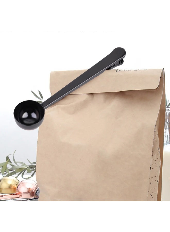 2 في 1 الفولاذ المقاوم للصدأ 1 ملعقة كبيرة القهوة مغرفة كليب - Image 4