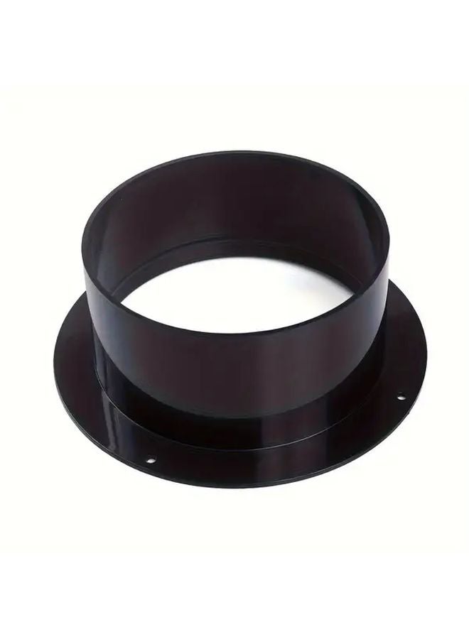 4 Inch 100mm Black ABS Duct Connector Flange For HVAC Ventilation System - Image 3